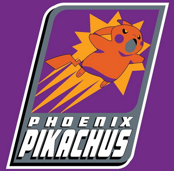 Phoenix Pikachus logo fabric transfer